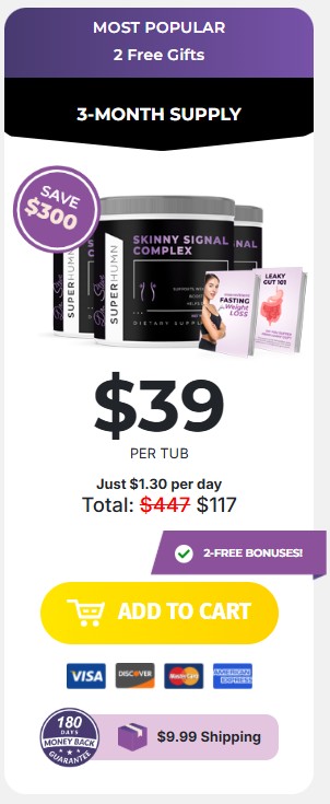 Skinny Signal Complex 3 bottles $49 per bottle free shipping