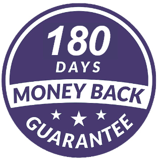 Skinny Signal Complex 180-day money-back guarantee seal